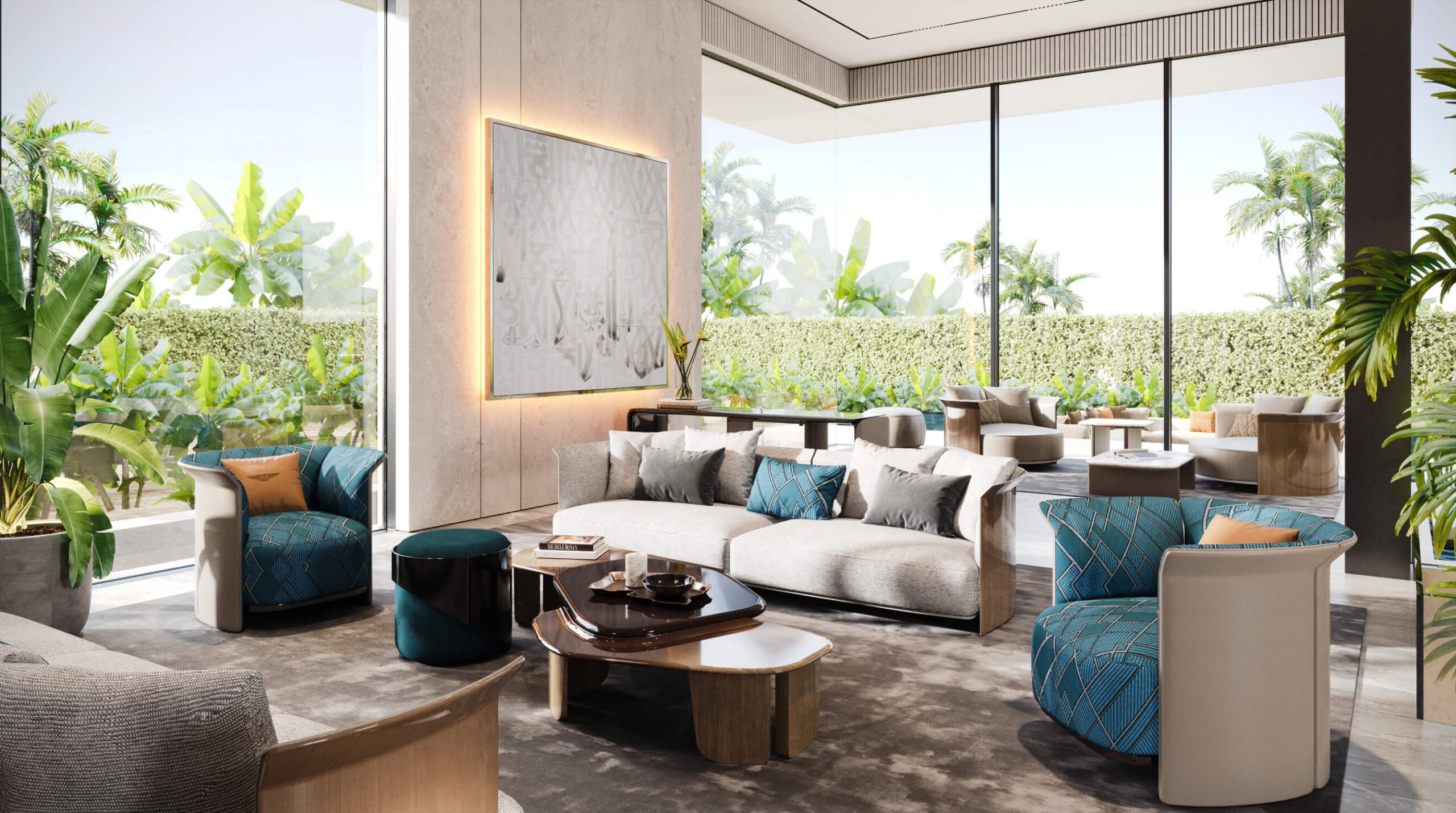 Mansion in Contemporary Design | Living room