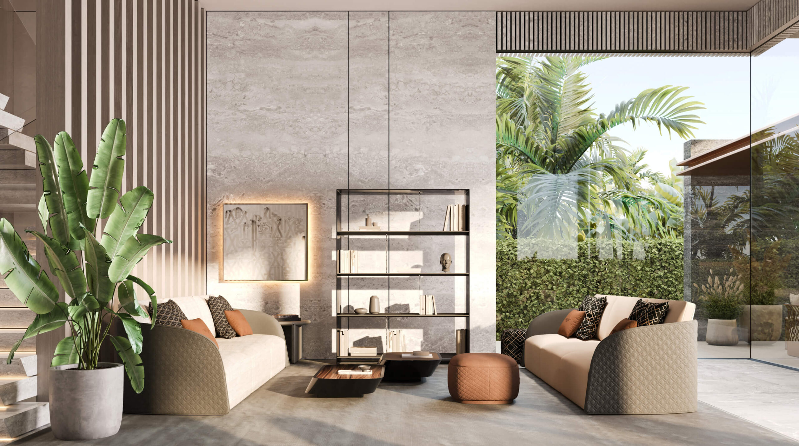 Villa in Formal Design | Living room