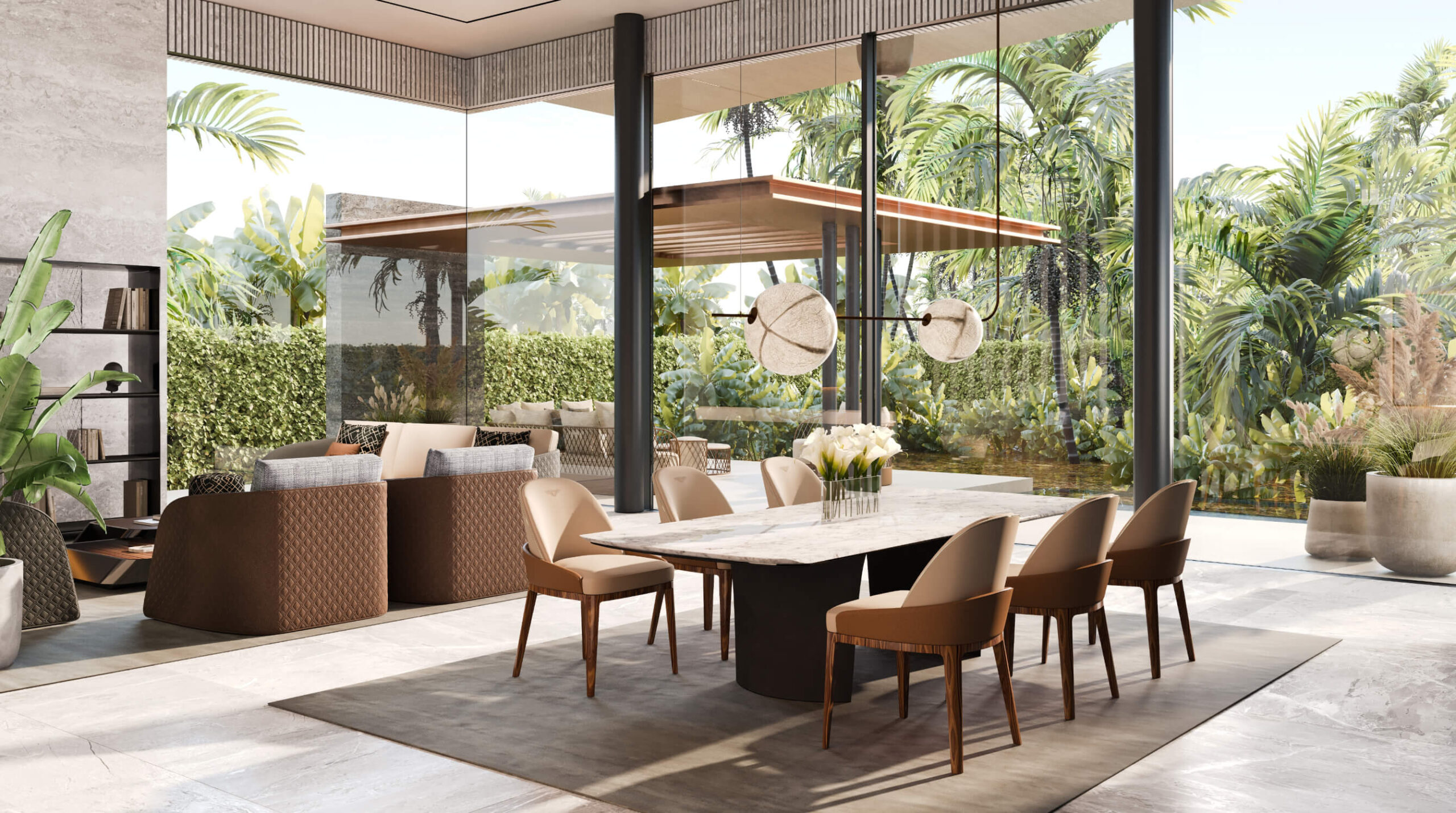 Villa in Formal Design | Dining area